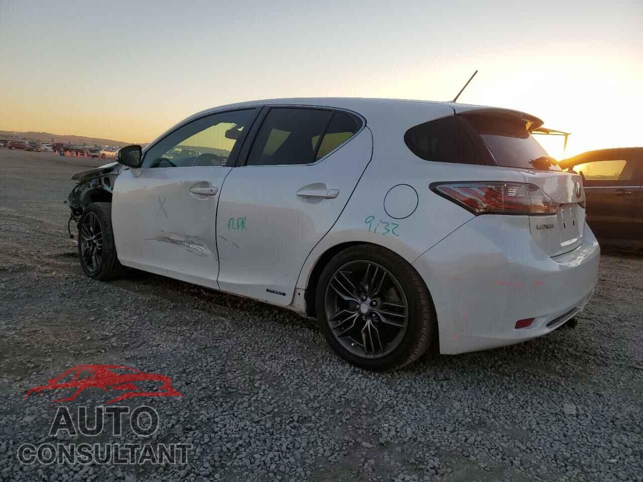 LEXUS CT 200 2012 - JTHKD5BH2C2064254