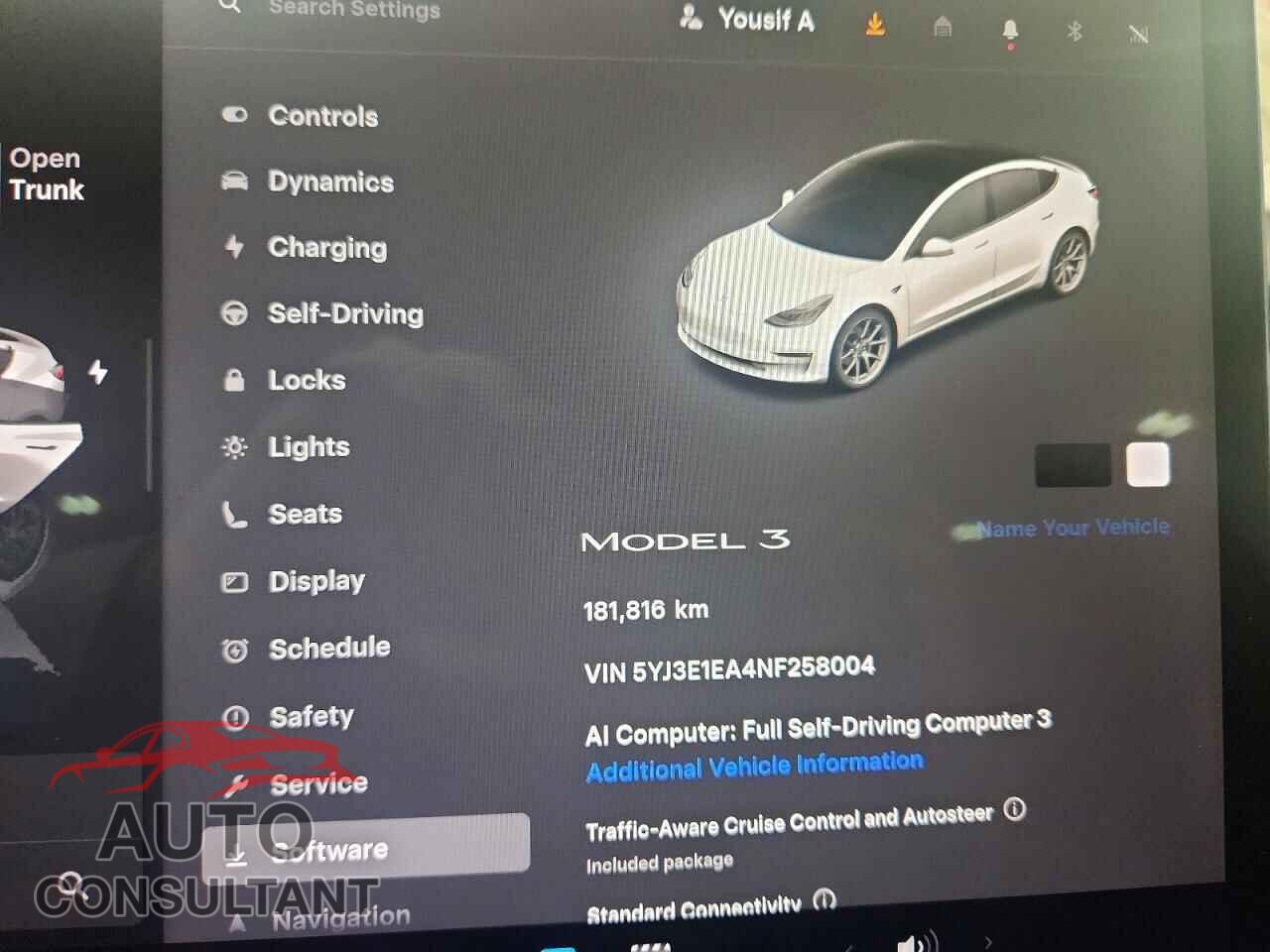TESLA MODEL 3 2022 - 5YJ3E1EA4NF258004