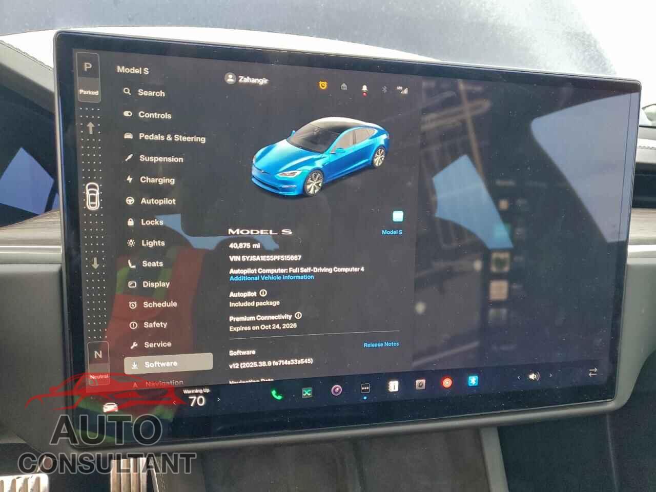 TESLA MODEL S 2023 - 5YJSA1E55PF515667