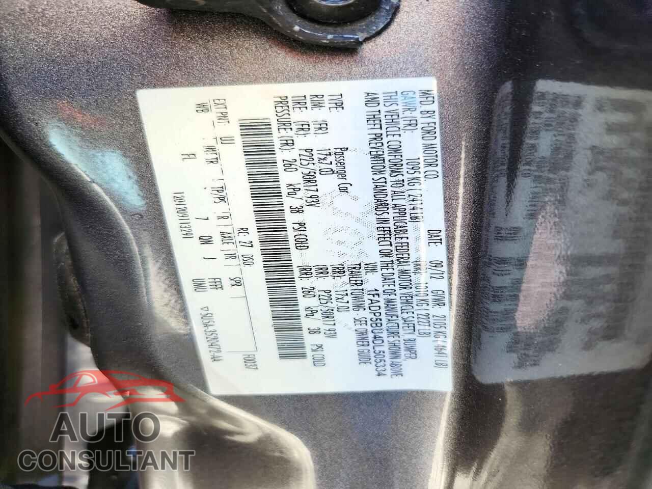 FORD CMAX 2013 - 1FADP5BU4DL505334