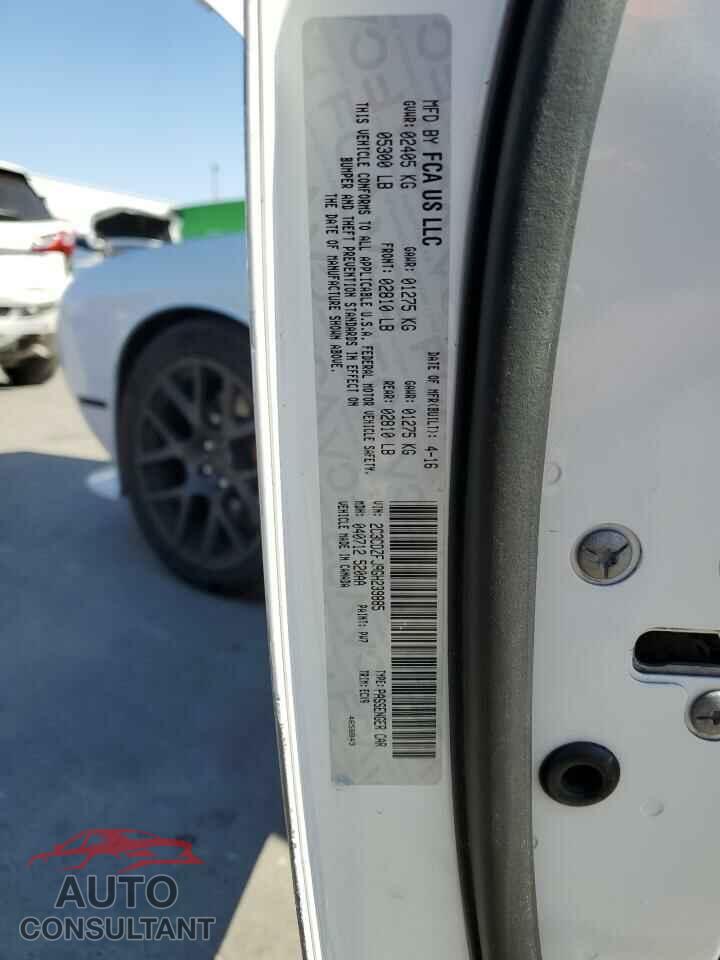DODGE CHALLENGER 2016 - 2C3CDZFJ9GH239885