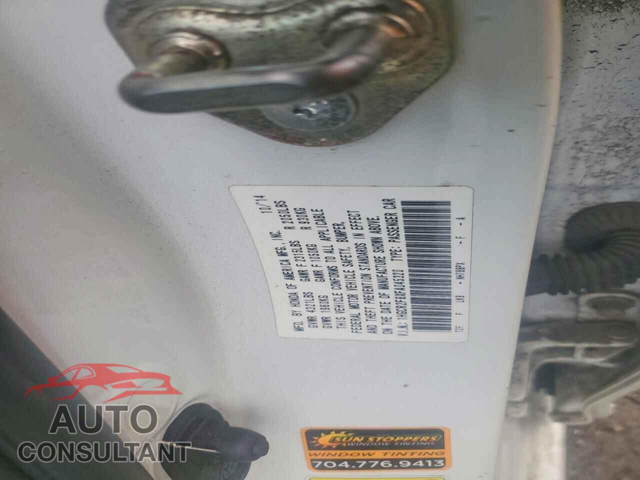 HONDA ACCORD 2015 - 1HGCR2F8XFA045320