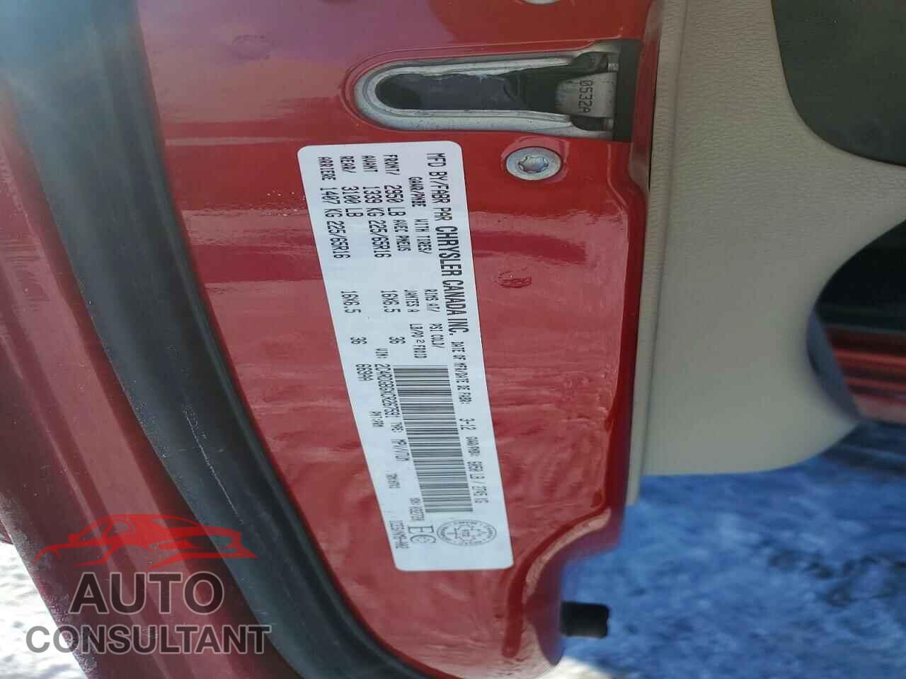 DODGE CARAVAN 2012 - 2C4RDGBGXCR267591
