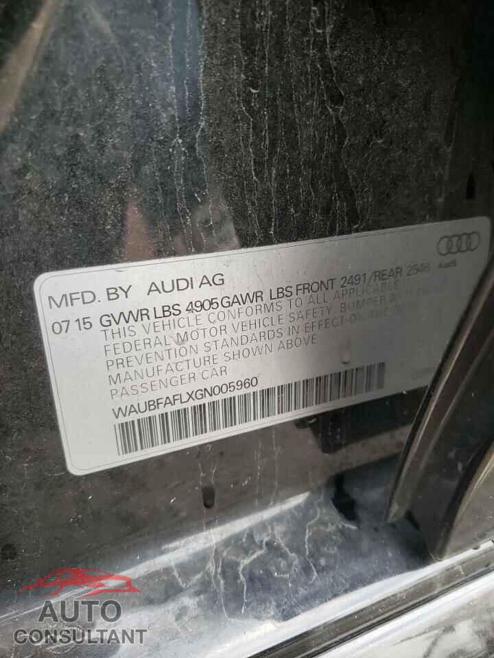 AUDI A4 2016 - WAUBFAFLXGN005960