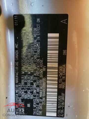 LEXUS RX350 2011 - 2T2BK1BA4BC099795