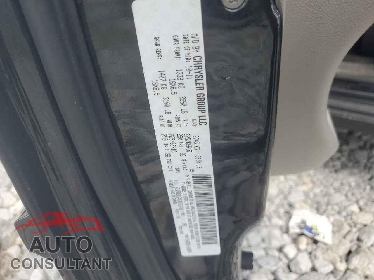 DODGE CARAVAN 2012 - 2C4RDGCG4CR191106