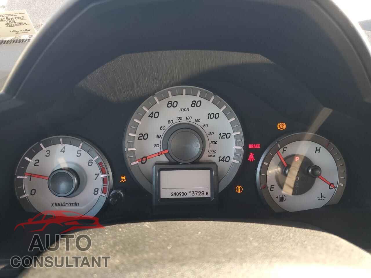 HONDA PILOT 2012 - 5FNYF4H96CB051925