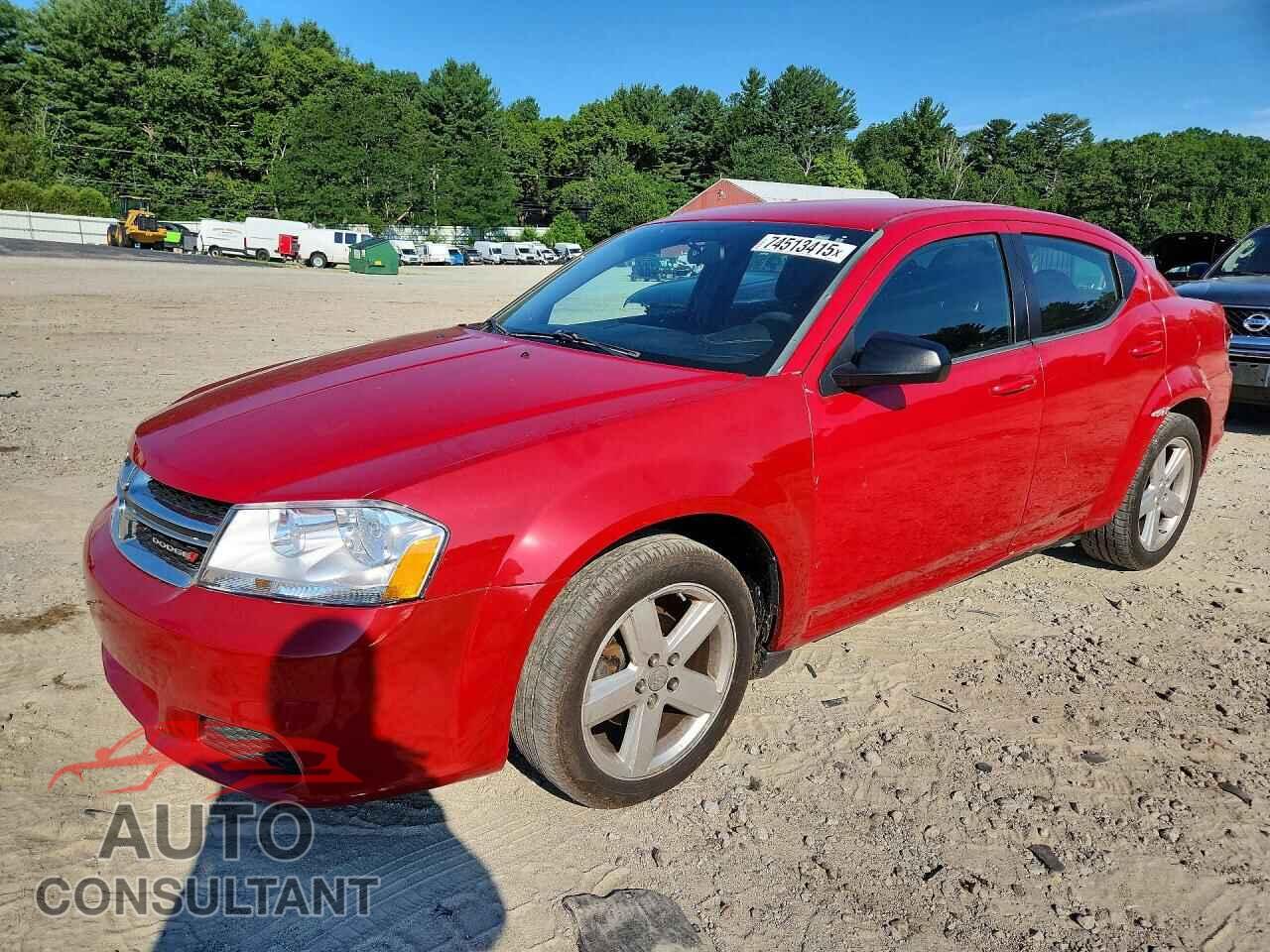 DODGE AVENGER 2013 - 1C3CDZAB2DN536399