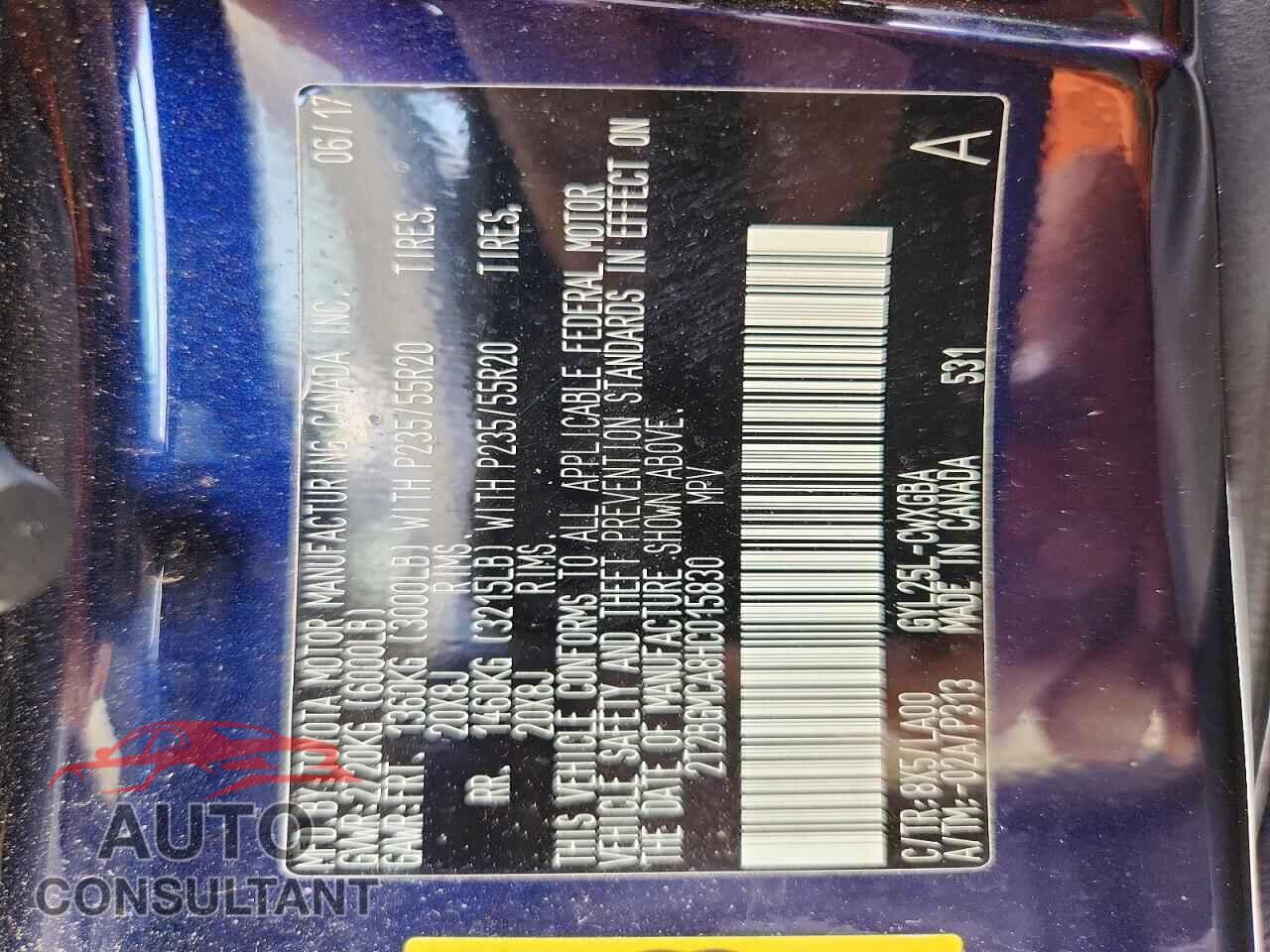 LEXUS RX450 2017 - 2T2BGMCA8HC015830