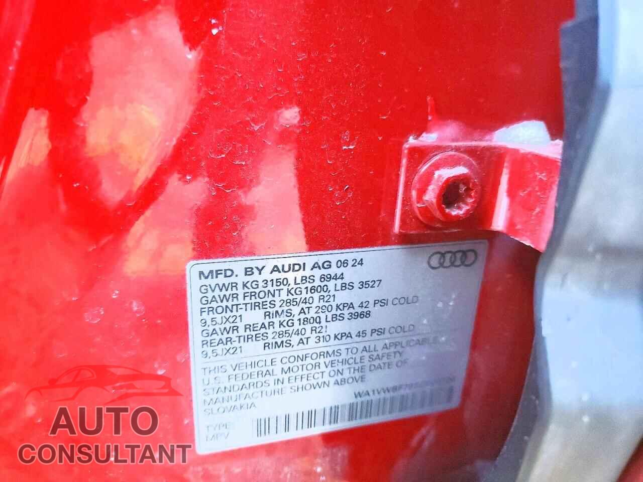 AUDI SQ7 2025 - WA1VWBF79SD008706