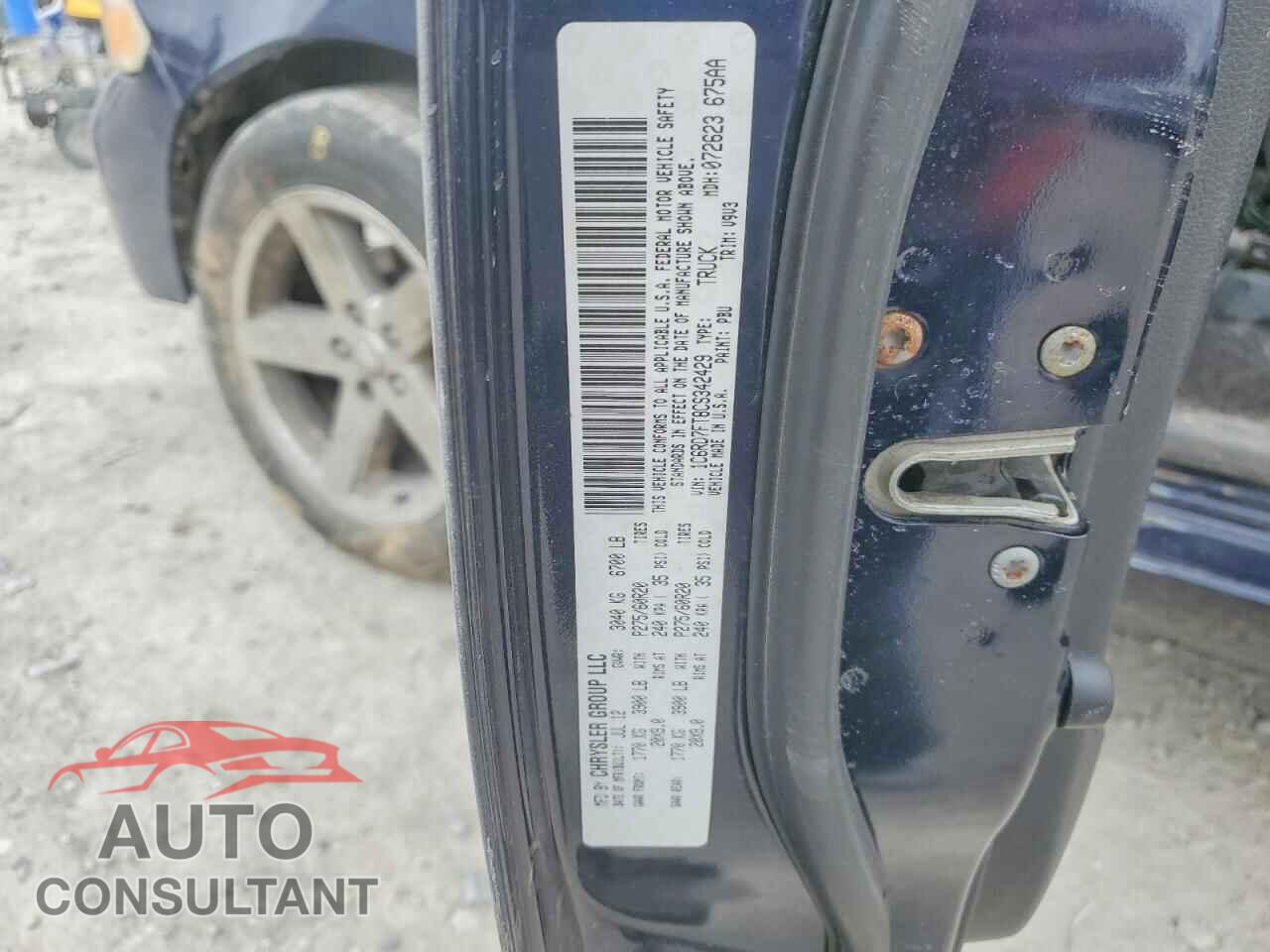 DODGE RAM 1500 2012 - 1C6RD7FT8CS342429