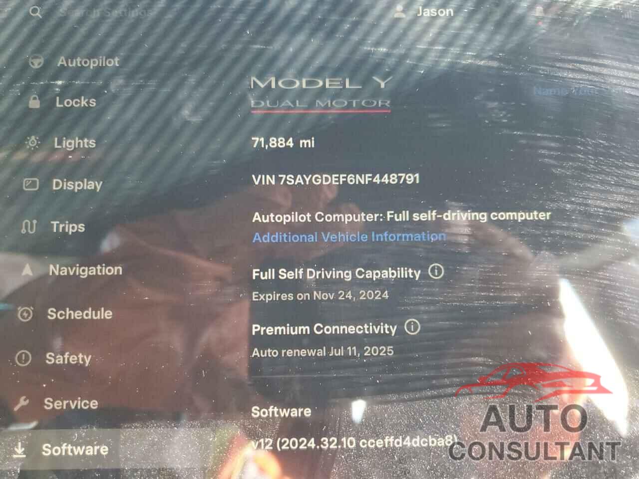 TESLA MODEL Y 2022 - 7SAYGDEF6NF448791