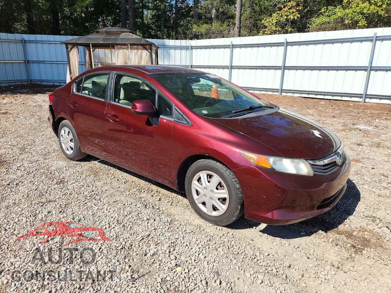 HONDA CIVIC 2012 - 19XFB2F56CE330160