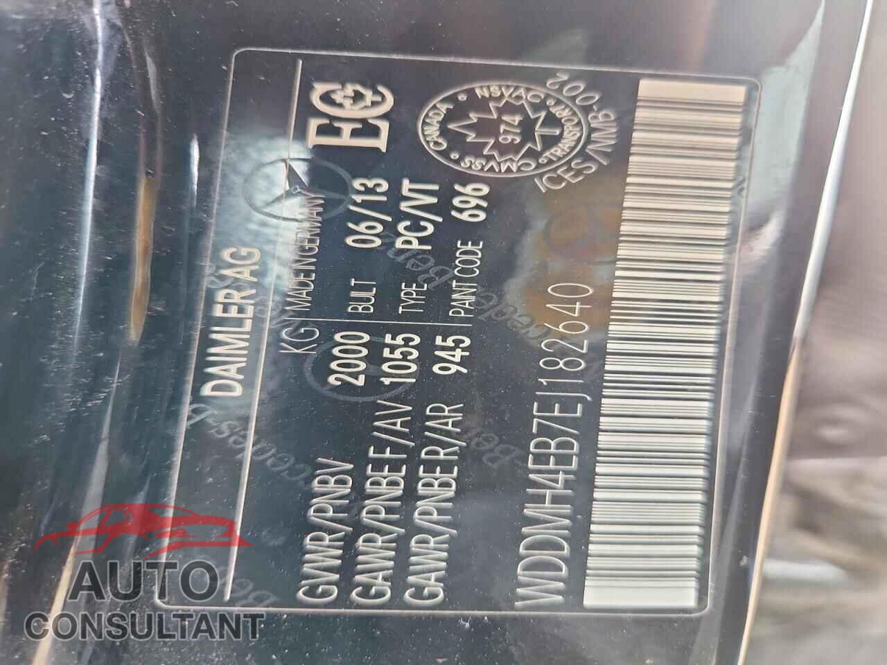 MERCEDES-BENZ B-CLASS 2014 - WDDMH4EB7EJ182640