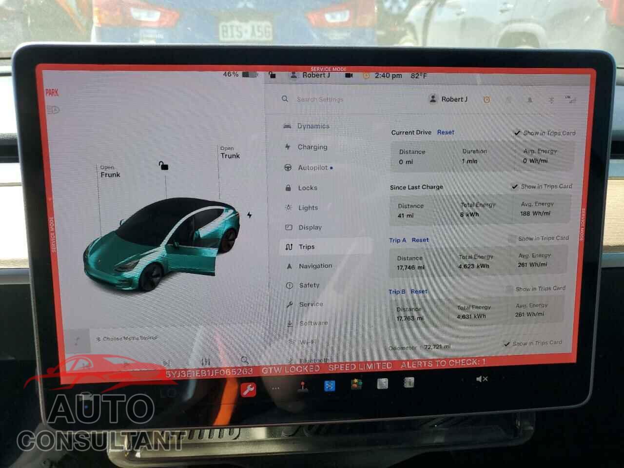 TESLA MODEL 3 2018 - 5YJ3E1EB1JF065263