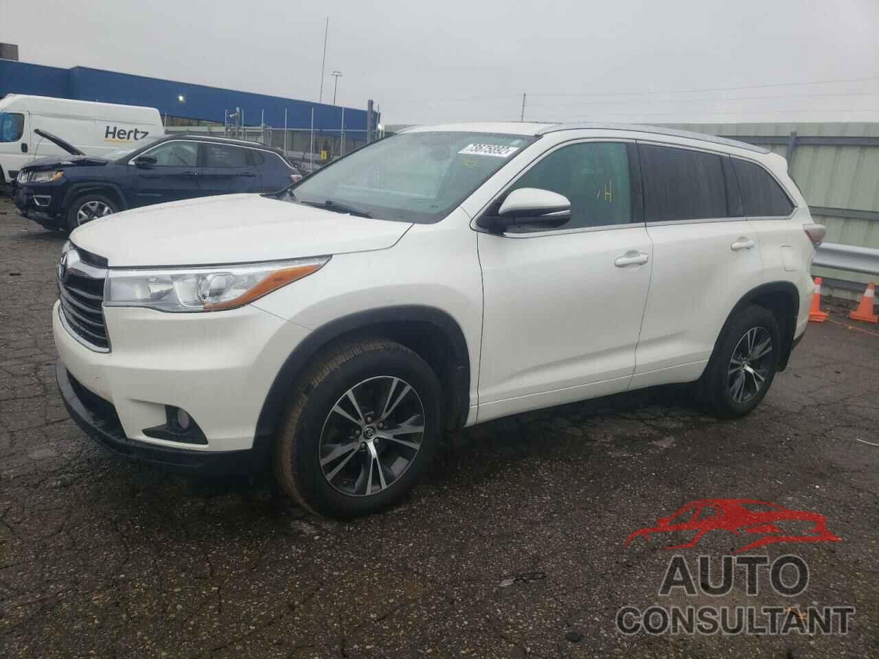 TOYOTA HIGHLANDER 2016 - 5TDJKRFH0GS226613