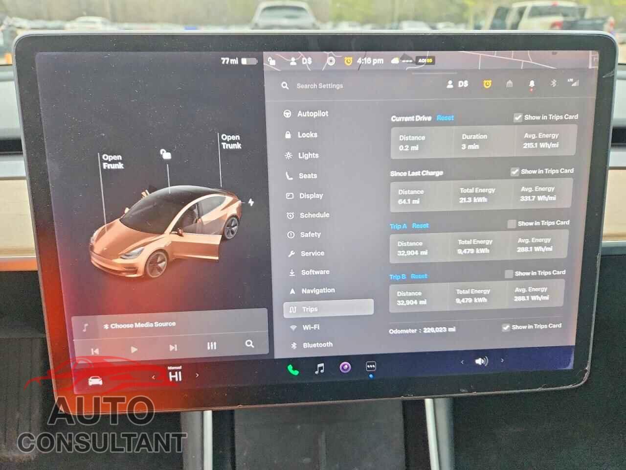 TESLA MODEL 3 2018 - 5YJ3E1EA5JF123303