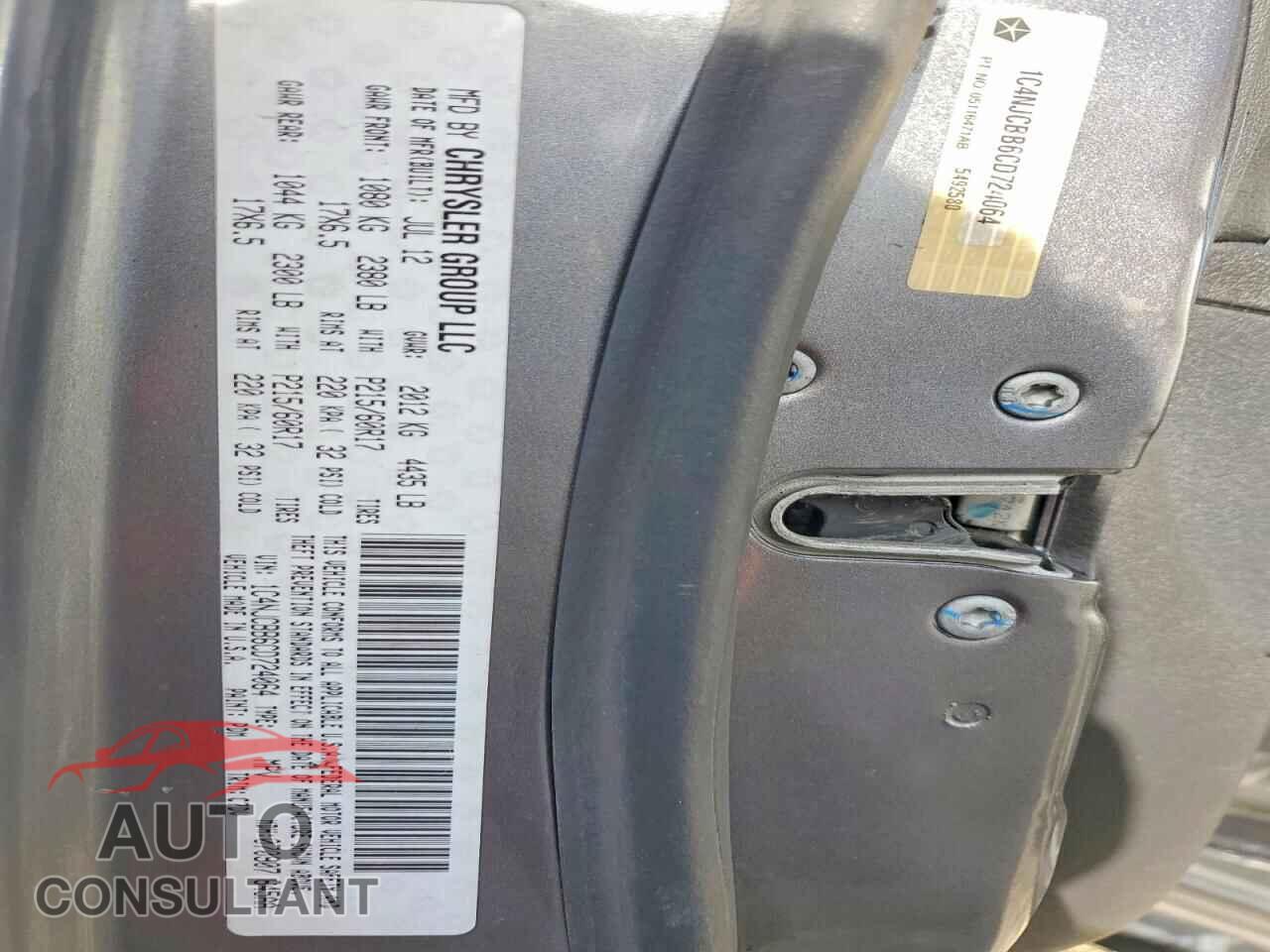 JEEP COMPASS 2012 - 1C4NJCBB6CD724064