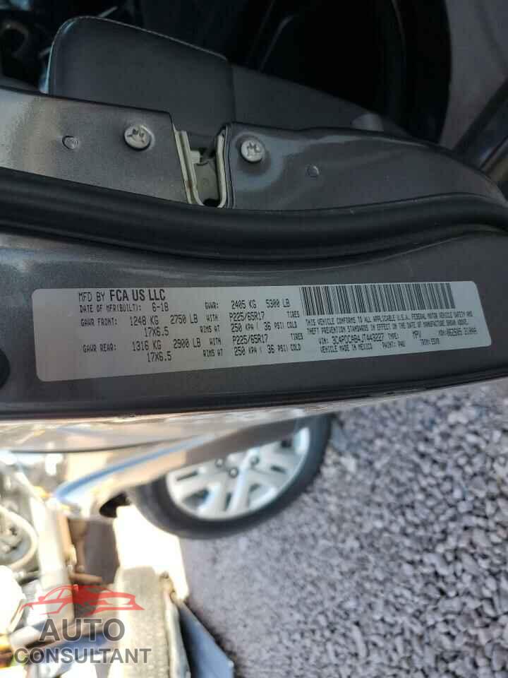 DODGE JOURNEY 2018 - 3C4PDCAB4JT443227