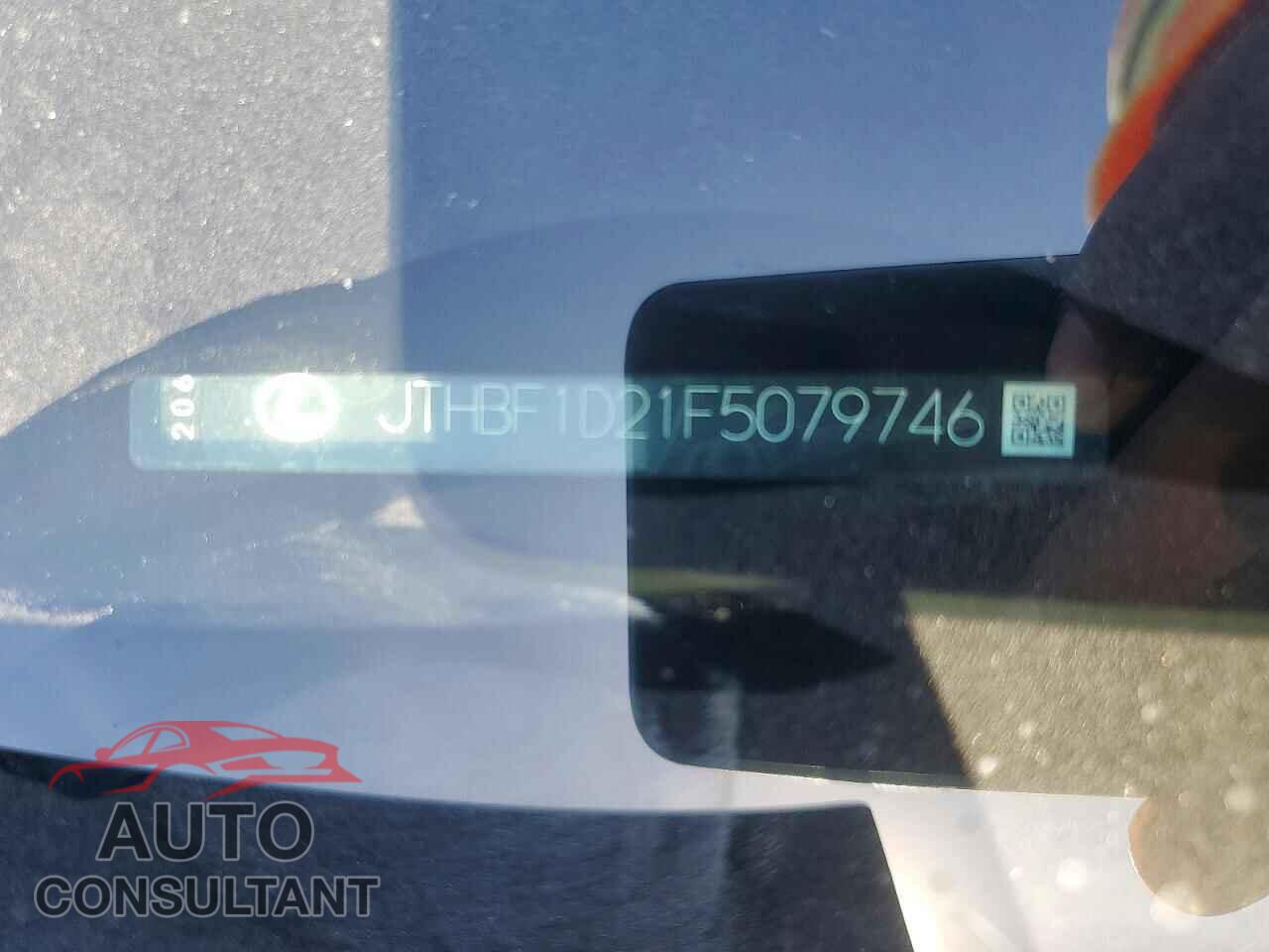 LEXUS IS 2015 - JTHBF1D21F5079746