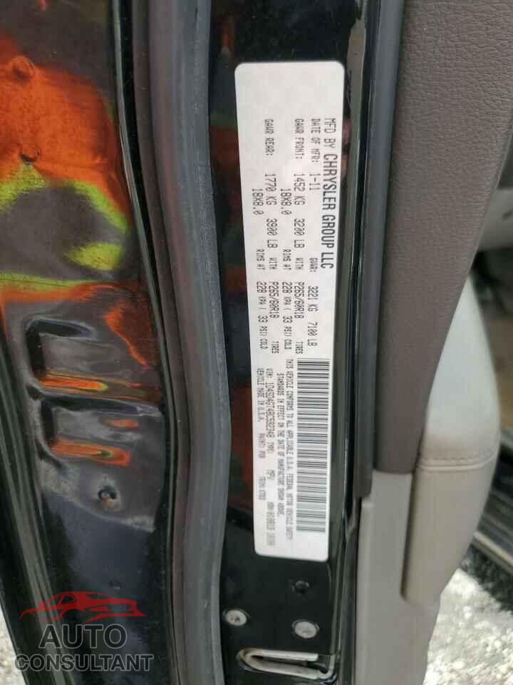 DODGE DURANGO 2011 - 1D4SD4GT4BC592348