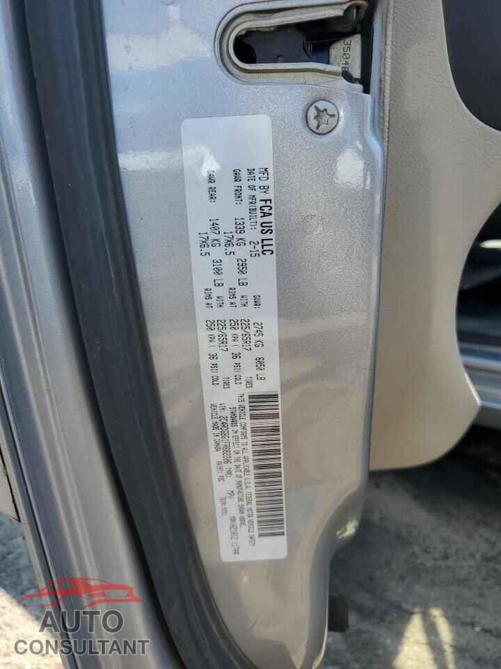 DODGE CARAVAN 2015 - 2C4RDGBG1FR682206