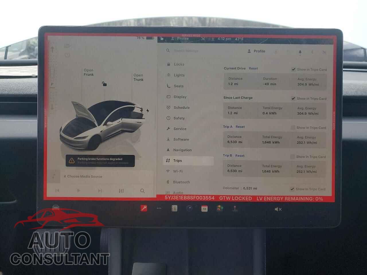 TESLA MODEL 3 2025 - 5YJ3E1EB8SF003554