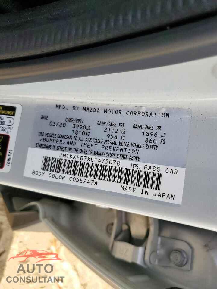 MAZDA CX-3 2020 - JM1DKFB7XL1475078