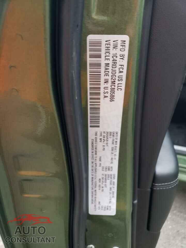 DODGE DURANGO 2021 - 1C4RDJDG2MC805866