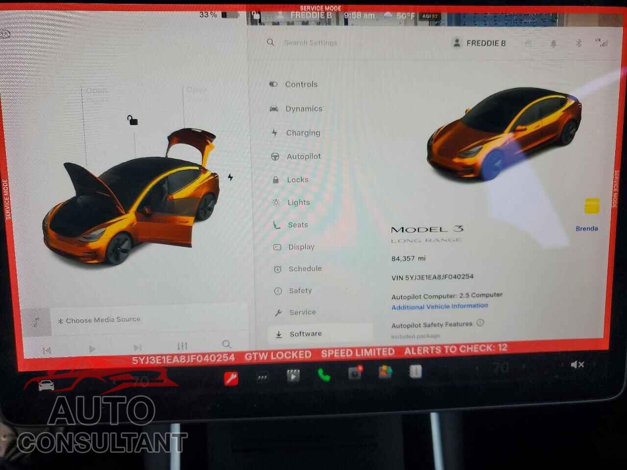 TESLA MODEL 3 2018 - 5YJ3E1EA8JF040254