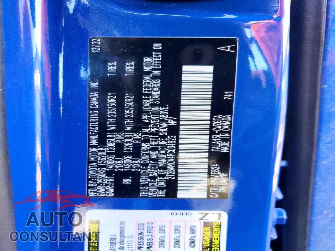 LEXUS RX350 2023 - 2T2BAMCA4PC004923