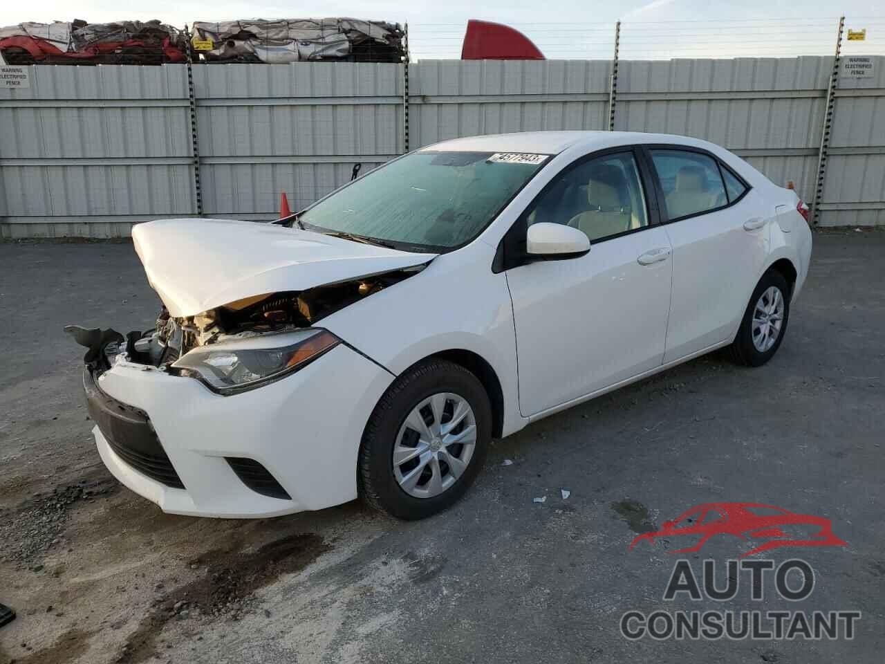 TOYOTA COROLLA 2016 - 2T1BURHEXGC569584
