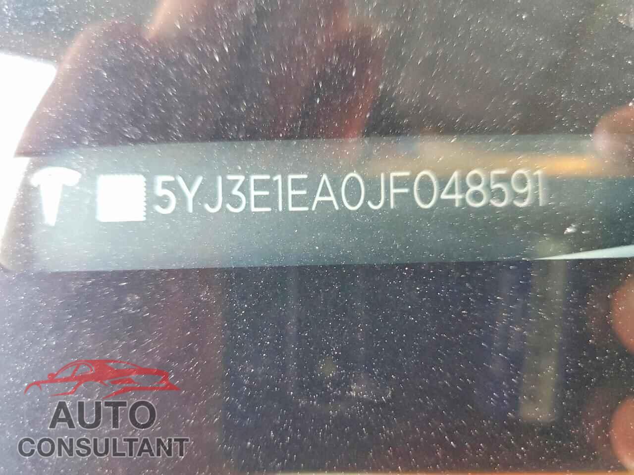 TESLA MODEL 3 2018 - 5YJ3E1EA0JF048591