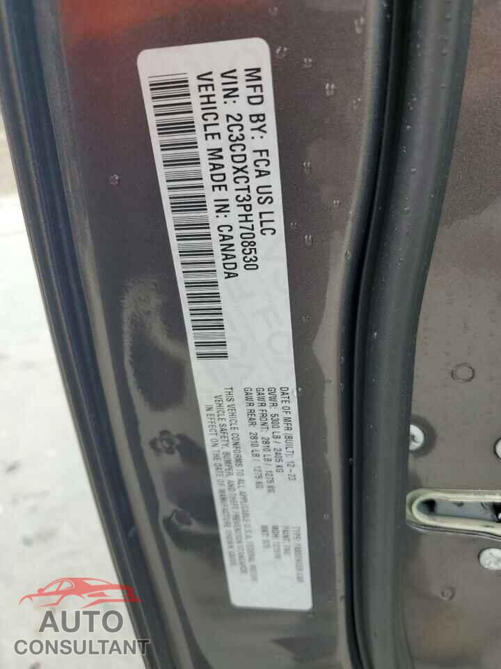 DODGE CHARGER 2023 - 2C3CDXCT3PH708530