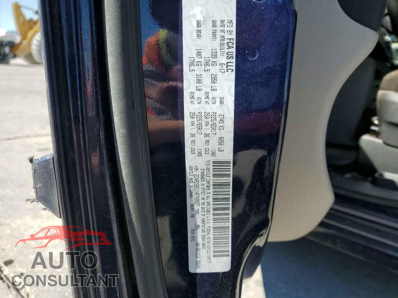DODGE CARAVAN 2017 - 2C4RDGBG1HR769557