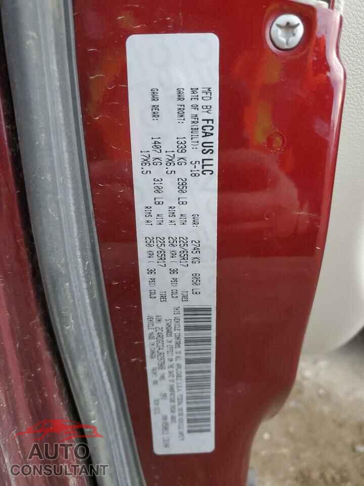 DODGE CARAVAN 2018 - 2C4RDGCG4JR297908