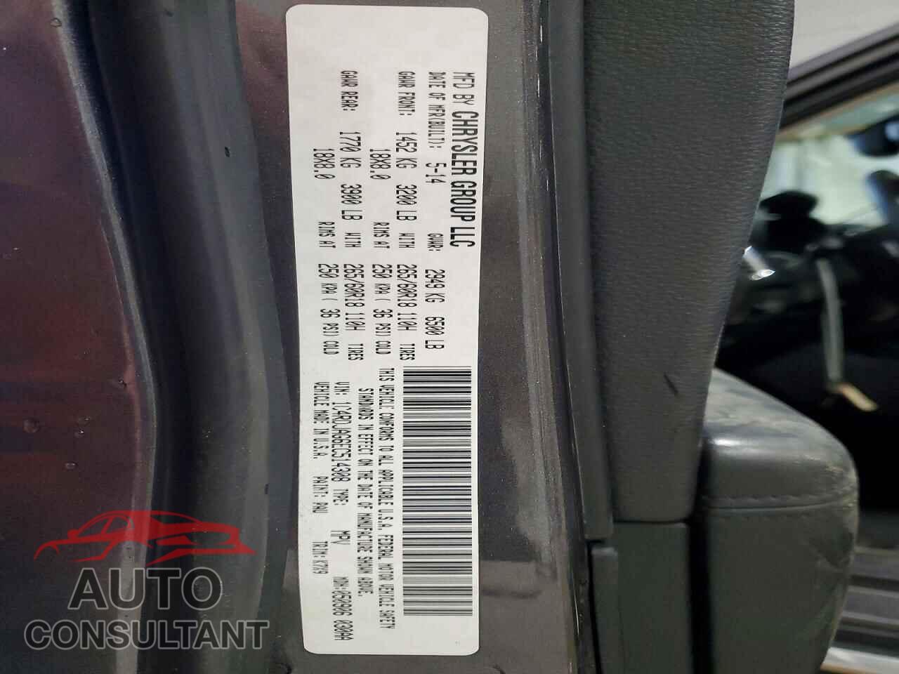DODGE DURANGO 2014 - 1C4RDJAG6EC514308