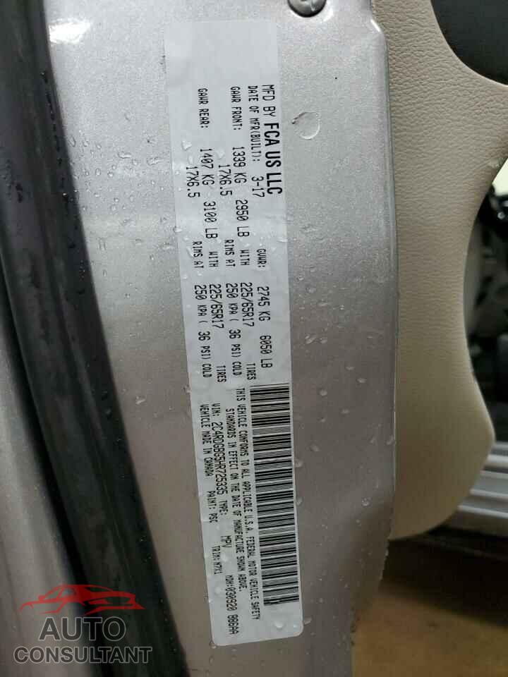 DODGE CARAVAN 2017 - 2C4RDGBG5HR725335