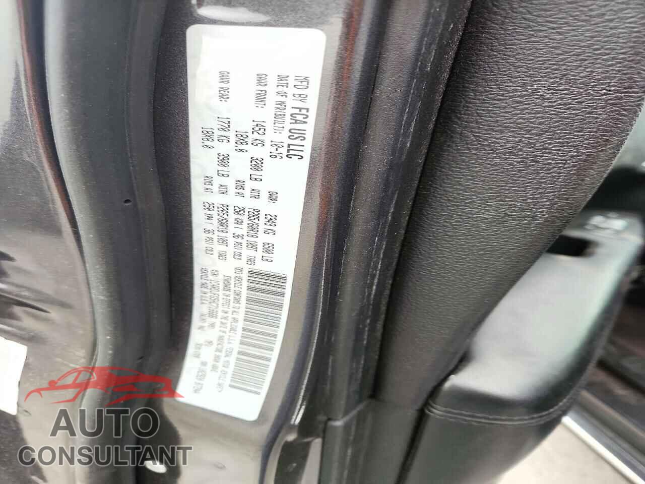DODGE DURANGO 2017 - 1C4RDJFG5HC716666