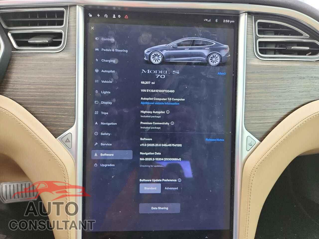 TESLA MODEL S 2016 - 5YJSA1E10GF133480