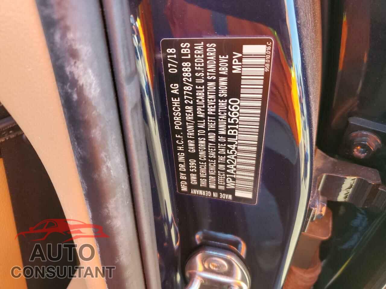 PORSCHE MACAN 2018 - WP1AA2A54JLB15660