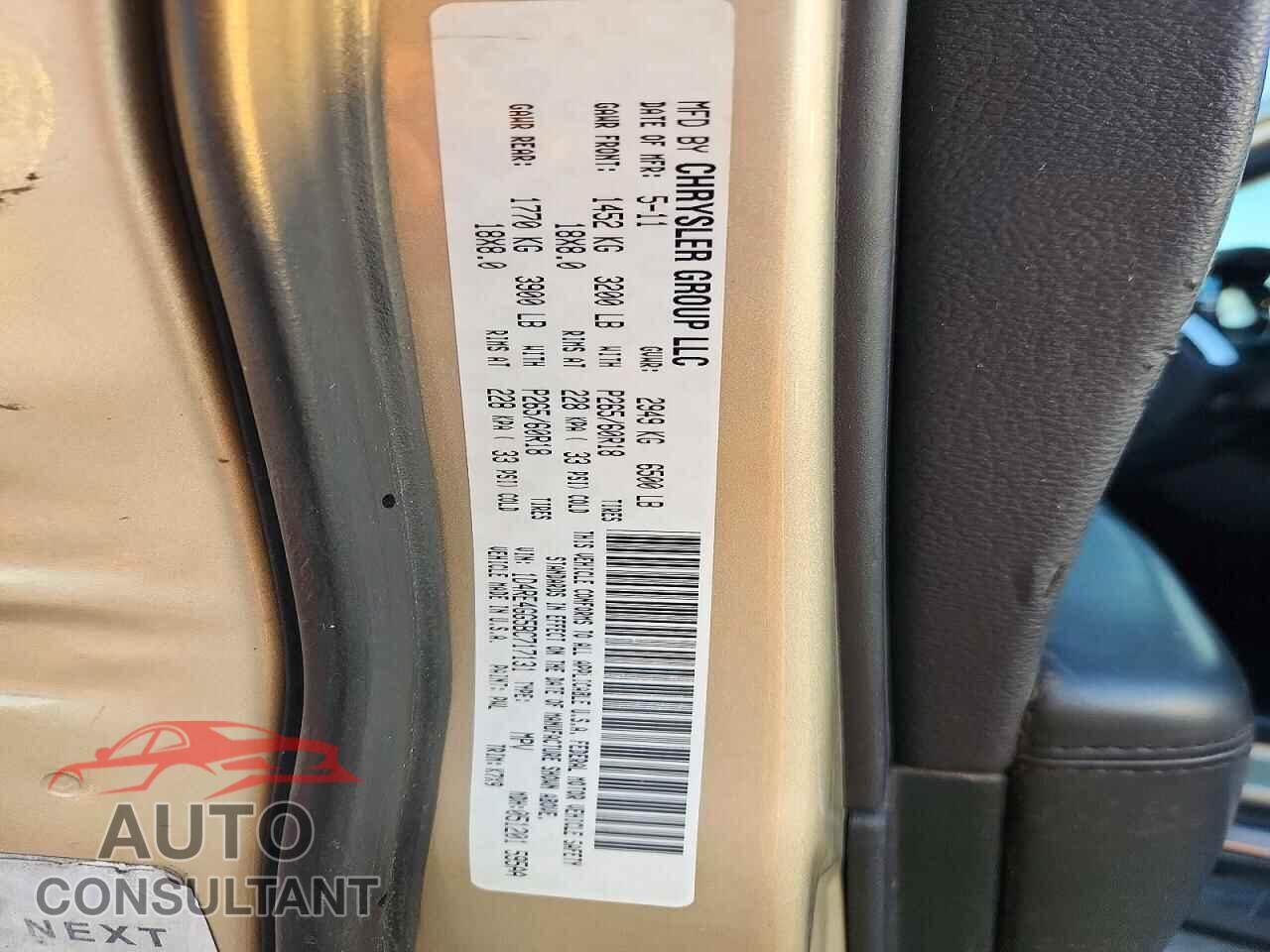 DODGE DURANGO 2011 - 1D4RE4GG5BC717131
