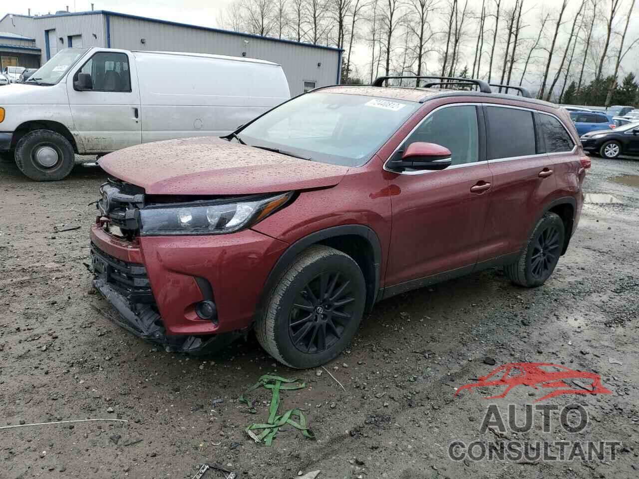 TOYOTA HIGHLANDER 2019 - 5TDJZRFH3KS616271