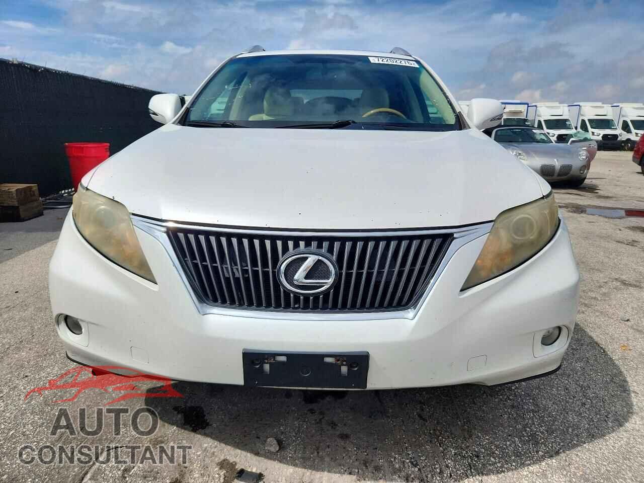 LEXUS RX350 2010 - 2T2BK1BA2AC011809
