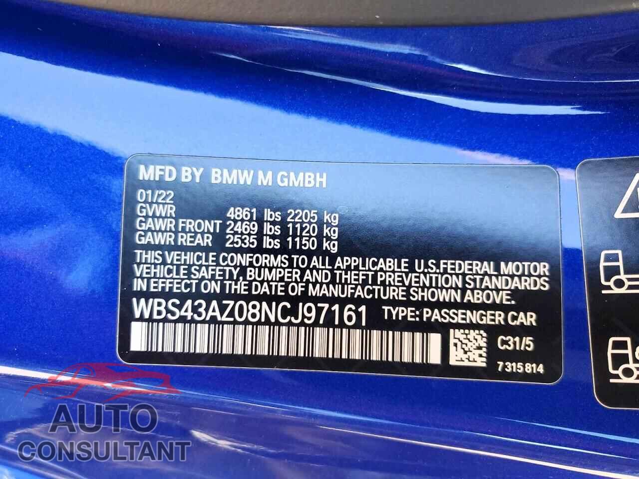 BMW M4 2022 - WBS43AZ08NCJ97161