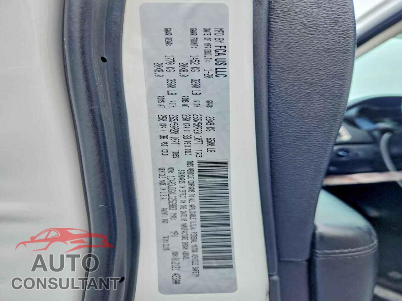 DODGE DURANGO 2020 - 1C4RDJDGXLC252883