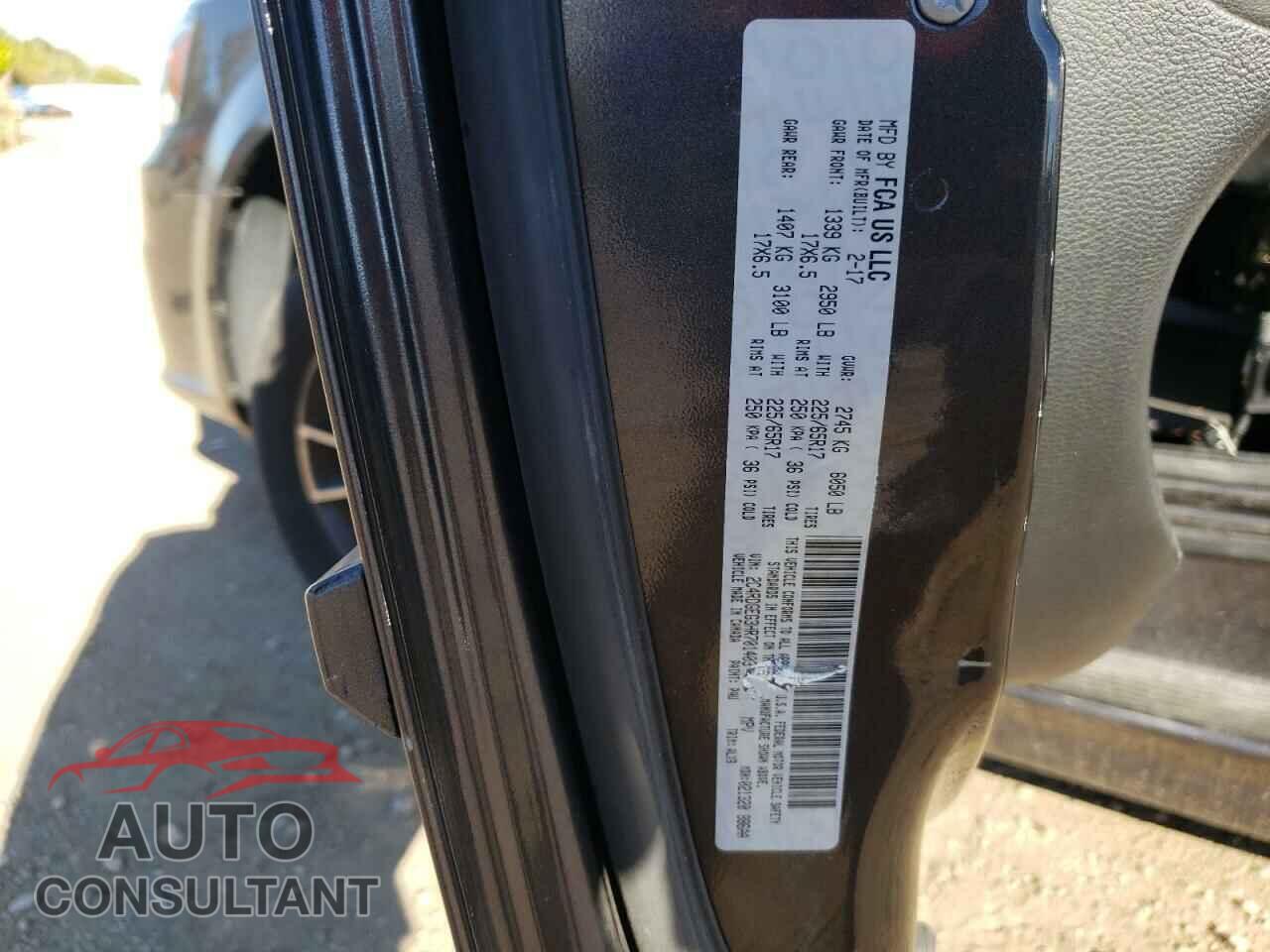 DODGE CARAVAN 2017 - 2C4RDGEG3HR701403