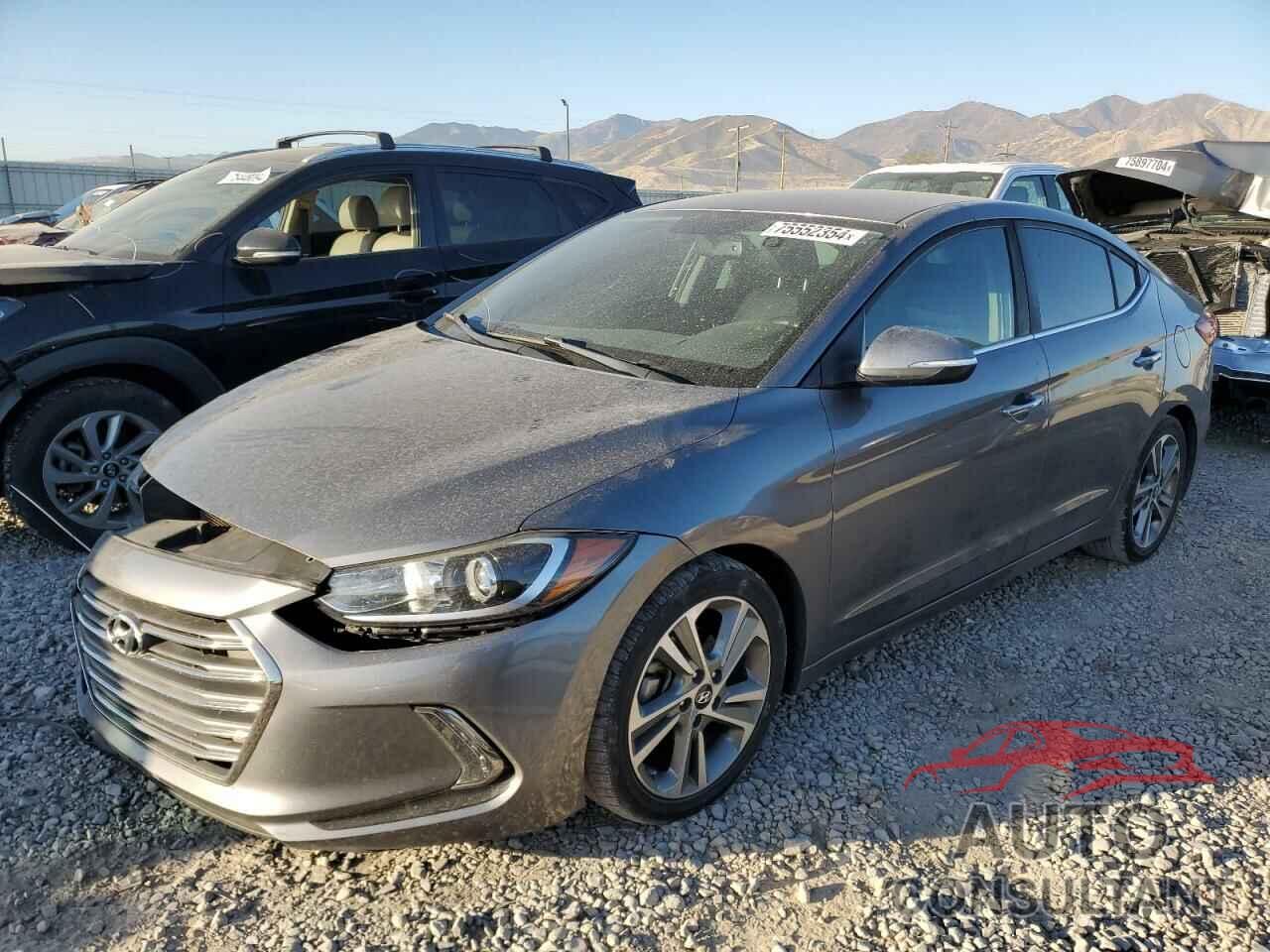 HYUNDAI ELANTRA 2017 - KMHD84LF8HU186033