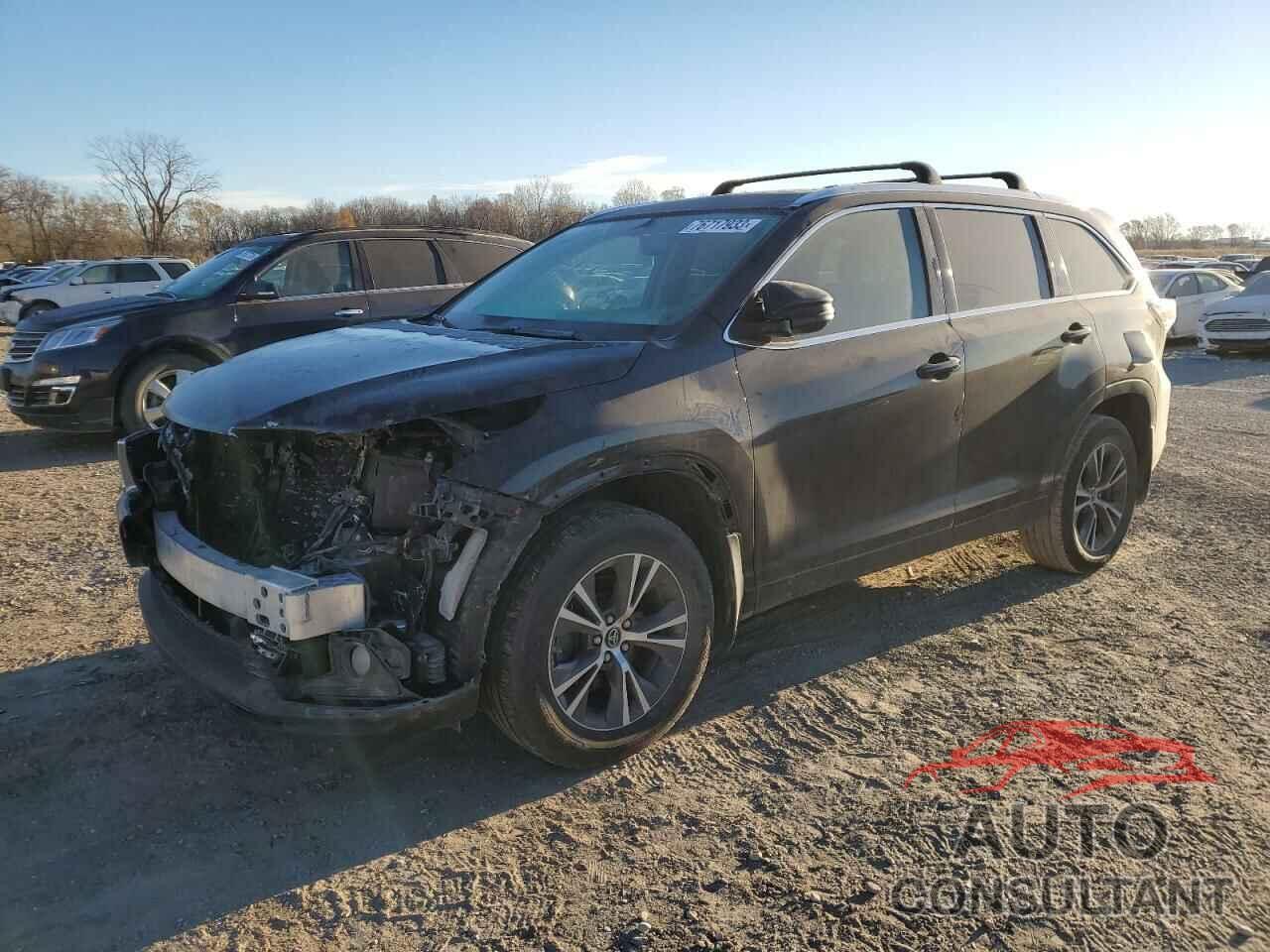 TOYOTA HIGHLANDER 2016 - 5TDJKRFH9GS281769