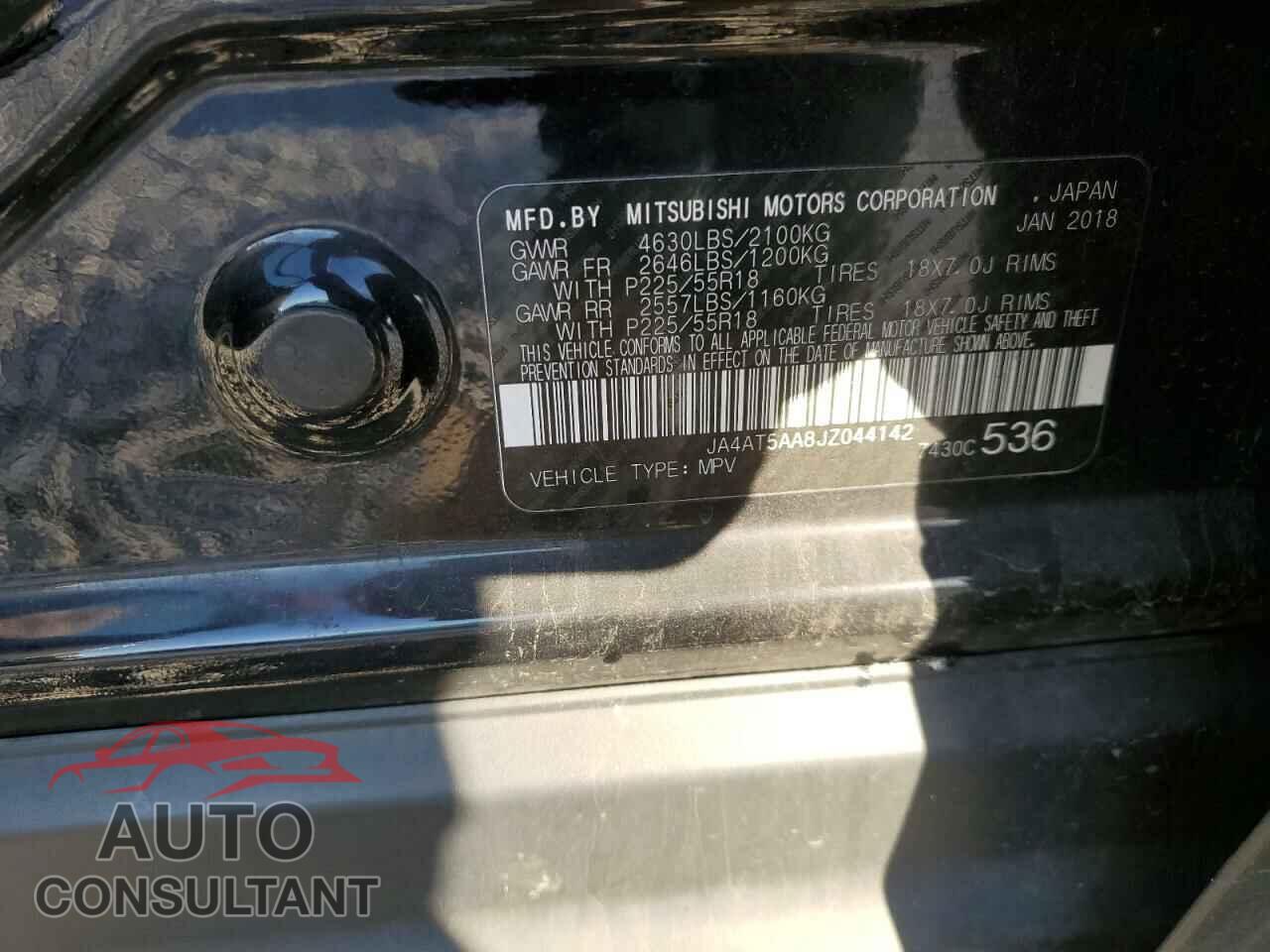 MITSUBISHI ECLIPSE 2018 - JA4AT5AA8JZ044142